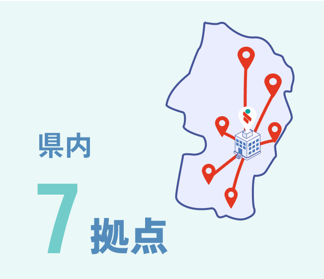 山形県内7拠点